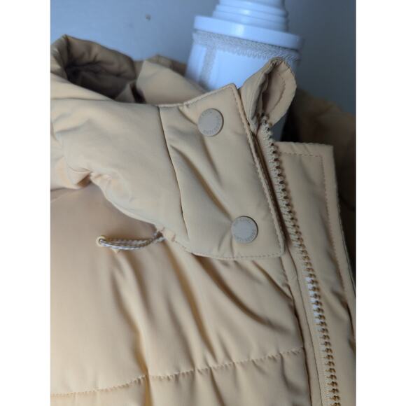 Rip Curl Anti Series Tidal Butter Yellow Crop Boxy Puffer Coat Women Sz M Winter - Picture 4 of 13